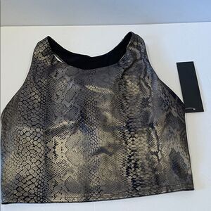 Snakeskin Print Women's Top